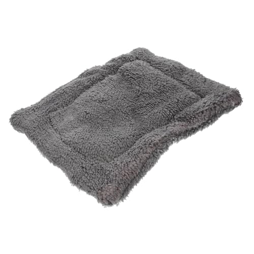 Supvox Lammfarn warme Nestmatte Matten Unterlage Einstreu für Hamster gemütlich Haustiere Bett Aber Bettwäsche für kleine Haustiere Haustier bettwäsche Kaninchen Ruhematte Sherpa Grau von Supvox