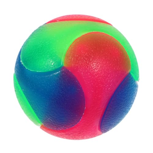 Supvox Leuchtender Interaktiver Spielball für Kleine Hunde Elastisches Hundespielzeug mit Glühfunktion Sicheres und Buntes Hundespielzeug Bewegung und Training für Haustiere von Supvox