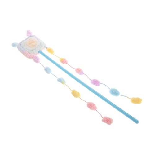 Supvox Macaron Farbiger Lollipop Katzen aus Weichem Plüsch Interaktives Katzenspielzeug für Drinnen Plüsch für Verspielte Katzen Ansprechendes Design für Stundenlangen Spaß von Supvox