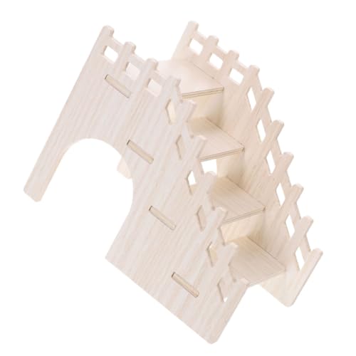 Supvox Holz Hamster Leiter Tier Nahrungssuche Spielzeug Chinchilla Spielzeug Meerschweinchen Leiter von Supvox