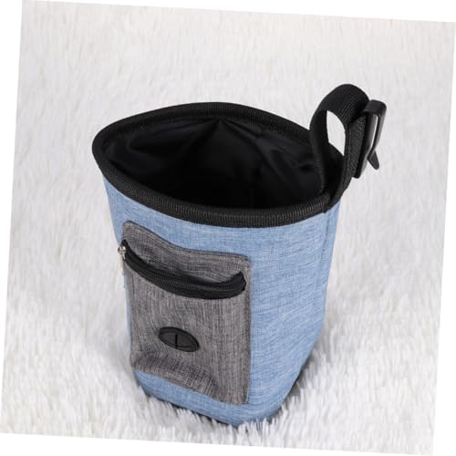 Supvox Mehrzweck Hunde Snack Tasche Leckerlitasche mit Großer Kapazität und Praktischem Kordelverschluss Tragbar für Outdoor Training Reisen und Camping Langlebiger Futterbeutel in Blau Supvox Mehrzweck Hunde Snack Tasche Leckerlitasche mit Großer Kapazität und Praktischem Kordelverschluss Tragbar für Outdoor Training Reisen und Camping Langlebiger Futterbeutel in Blau von Supvox