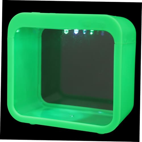 Supvox Mini Aquarium Farbiger LED Beleuchtung Kleines Zuchtbecken für Kampffische Abnehmbar und Leicht zu Reinigen Dekoratives Desktop Fischtank für DIY Mikro landschaften Supvox Mini Aquarium Farbiger LED Beleuchtung Kleines Zuchtbecken für Kampffische Abnehmbar und Leicht zu Reinigen Dekoratives Desktop Fischtank für DIY Mikro landschaften von Supvox