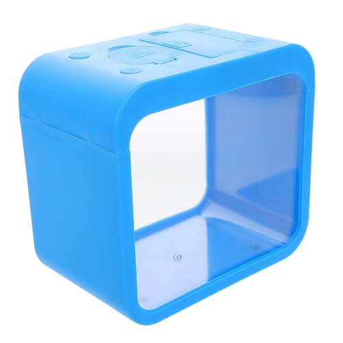 Supvox Mini Aquarium mit Licht für Betta Fische Tragbarer Fischbehälter für Reinigen Integrierte Beleuchtung für Kleine Zierfische von Supvox