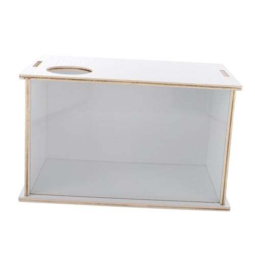 Supvox Multi Funktion Sandbad Box für Hamster und Kleine Haustiere Transparentes Design mit Glatter Kante Dekorativer Sandbad Behälter als Toilette und Badebox für Gerbils Mäuse Ratten von Supvox