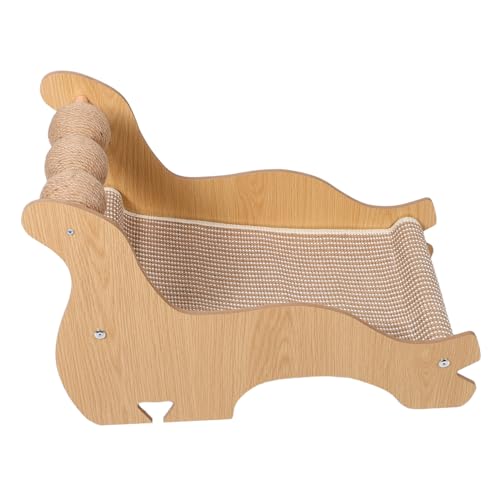 Supvox Multifunktionaler Katzen Kratzbaum mit Sisal Kratzmatte und Interaktivem Kratzball Gepolsterte Lounge für Drinnen Stabiles Kletterspielzeug zur Krallenpflege und Gemütlichen von Supvox
