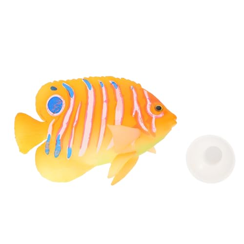 Supvox Natürliche Aquarium Dekoration Angelfish Simulation Fisch aus Umweltfreundlichem Kunststoff Lebensecht Gestaltet für Natürliche Aquarienlandschaft Langlebig und Fischfreundlich von Supvox