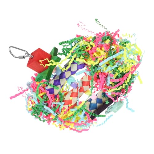 Supvox Hängendes Papageienspielzeug für Vögel Vogelzerkleinerungsspielzeug Papageienkäfig-zerkleinerungsspielzeug Vogelkäfig-zubehör Sittichkäfig-Spielzeug Supvox Hängendes Papageienspielzeug für Vögel Vogelzerkleinerungsspielzeug Papageienkäfig-zerkleinerungsspielzeug Vogelkäfig-zubehör Sittichkäfig-Spielzeug von Supvox