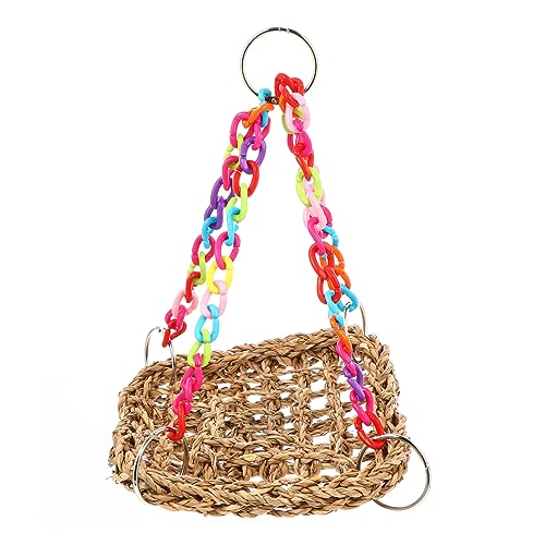 Supvox Papageien-Hängebrücke Vögel schwingen Vogelschlafbett Papagei liefert Spielzeug Hängematte vogelschaukel vogelkäfig zubehör Papageiennest Papageienzubehör Strohseil Coffee Supvox Papageien-Hängebrücke Vögel schwingen Vogelschlafbett Papagei liefert Spielzeug Hängematte vogelschaukel vogelkäfig zubehör Papageiennest Papageienzubehör Strohseil Coffee von Supvox