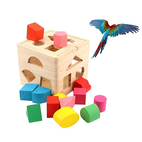 Supvox Papagei-Block-Spielzeug Vogel-pädagogisches Block-Puzzle Zum Kauen Werfen Lernen Supvox Papagei-Block-Spielzeug Vogel-pädagogisches Block-Puzzle Zum Kauen Werfen Lernen von Supvox