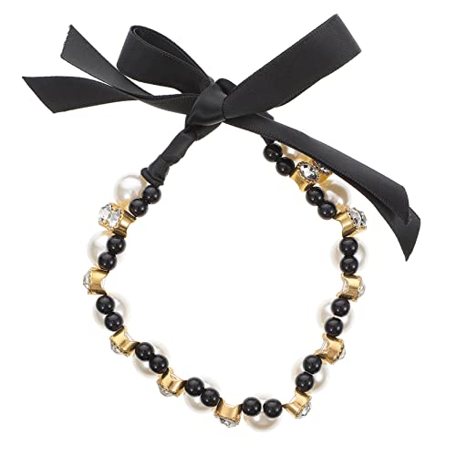 Supvox Haustierhalsband Hundehalsband Haustierbedarf Stilvolle Welpenhalskette Und Tragetasche Für Haustiere von Supvox