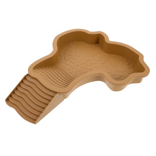 Supvox Pet Turtle Badewanne Rampe zum Sonnenbaden für Schildkröten Reptilienwassernapf groß Schildkrötenplattform für Aquarium Versorgung mit Schildkrötenbecken Plastik Khaki Supvox Pet Turtle Badewanne Rampe zum Sonnenbaden für Schildkröten Reptilienwassernapf groß Schildkrötenplattform für Aquarium Versorgung mit Schildkrötenbecken Plastik Khaki von Supvox