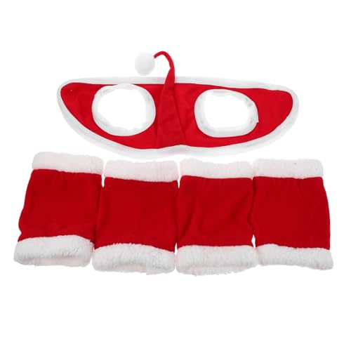 Supvox Pferde Kostüm Zubehör Weihnachtsfeier Pferdebein Schoner und Elf Mütze für Festumzüge und Feiertagsveranstaltungen Angenehmes Komfortables Material Einfache Befestigung Supvox Pferde Kostüm Zubehör Weihnachtsfeier Pferdebein Schoner und Elf Mütze für Festumzüge und Feiertagsveranstaltungen Angenehmes Komfortables Material Einfache Befestigung von Supvox