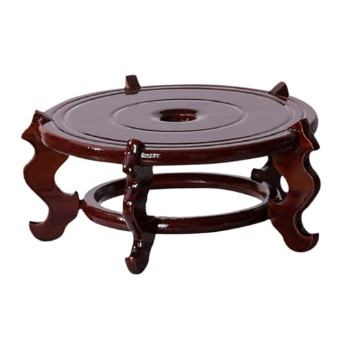 Supvox Holz Pflanzenhocker Rustikaler Blumentopf Ständer Für Tisch Deko Stabiler Pflanzensockel Für Bonsai Und Topfpflanzen Holzunterlage Für Zuhause Und Balkon von Supvox