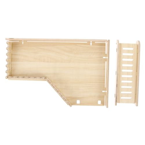Supvox Hamster-hüpftisch Holzkäfig-plattform Rattenkäfig-Leiter Meerschweinchen-Spielzeug Und Sichere Haustier-Leiter von Supvox