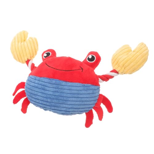 Supvox Plüsch Hundespielzeug Krabbenform mit Quietschfunktion Langlebiges Kauspielzeug für Kleine Hunde Interaktives Beißspielzeug zur Zahnpflege und Beschäftigung Supvox Plüsch Hundespielzeug Krabbenform mit Quietschfunktion Langlebiges Kauspielzeug für Kleine Hunde Interaktives Beißspielzeug zur Zahnpflege und Beschäftigung von Supvox