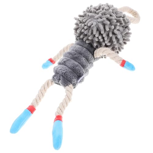 Supvox Plüsch Hundespielzeug mit Quietschfunktion Bungee Spielseil Interaktives Kauspielzeug für Kleine Hunde Training und Ziehen von Supvox