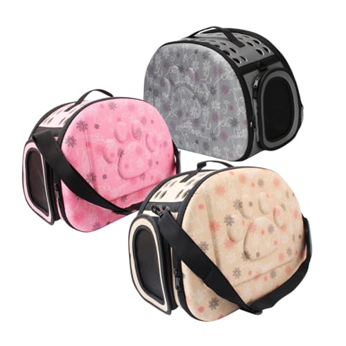 Supvox Reiserucksack für Haustiere pet Backpack hundekäfig Dog cage Reisetasche für Haustiere Hundetasche Transportbox für Haustiere tragbar Haustiertasche Handtasche Reisen Rosa von Supvox