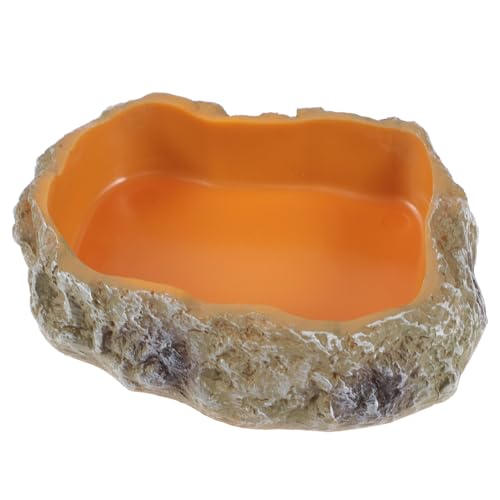 Supvox Reptilien Futter und Wasserschale aus Langlebigem Resin Kompakte Terrarium Futter Schale für Kleine Reptilien Schildkröten und Geckos Praktische Futternapf Wasserschale für Supvox Reptilien Futter und Wasserschale aus Langlebigem Resin Kompakte Terrarium Futter Schale für Kleine Reptilien Schildkröten und Geckos Praktische Futternapf Wasserschale für von Supvox