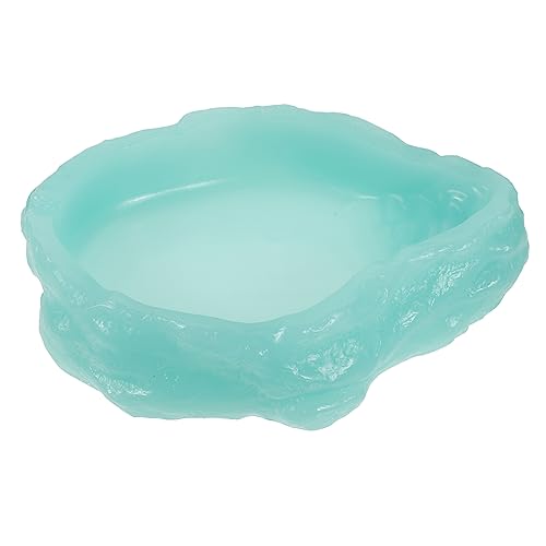 Supvox Bad Schildkröte Lebensmittel Feeder Nacht Licht Reptil Wasser Gericht Harz Material von Supvox