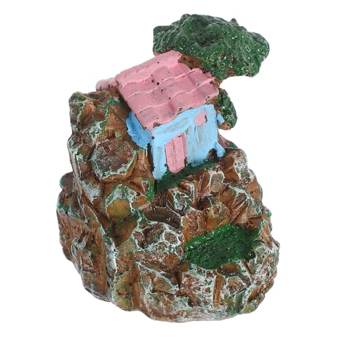 Supvox Resin Aquarium Haus Figurine Langlebige Unterwasser Dekoration für Kleine Aquarien Geeignet für Bonsai Miniaturgärten und Feengärten von Supvox