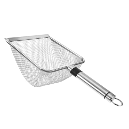 Supvox Edelstahl Katzenschaufel Großer Litter Scoop Mit Ergonomischem Griff Für Katzen Und Kätzchen Praktisches Reinigungswerkzeug Für Katzenstreu Kotschaufel von Supvox