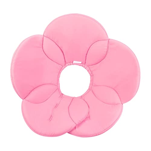 Supvox Schildkragen Für Haustiere Haustierhalsbandkegel Haustierhalsband Mit Weichem Haustier-Halskette Anti-leck-hundehalskette Hundehalsband Blumenhalskette Die Blumen Kosmetik Rosa von Supvox