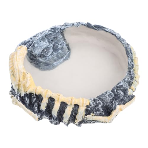 Supvox Reptilien-wassernapf Resin Pflegeleichte rutschfeste Futter Und Trinkschale Für Schildkröten Eidechsen Schlangen Und Andere Reptilien Und Langlebig Für Terrarien Und Aquarien von Supvox