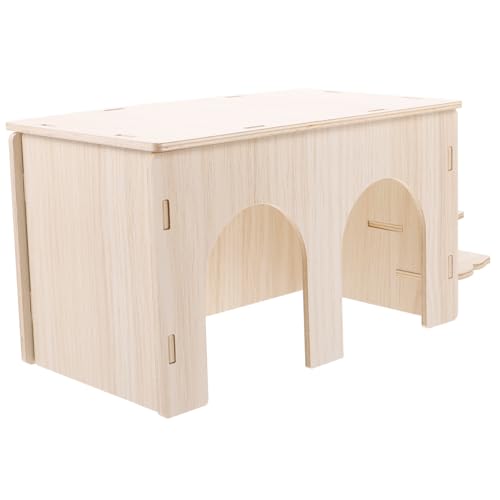 Supvox Solides Holz Kleintierhaus mit Doppeltür und Plattform Sicheres Hamster Versteck mit Leiter Geeignet als Gemütliches Rückzugsort und Spieltunnel für Hamster und Kleine Nager Supvox Solides Holz Kleintierhaus mit Doppeltür und Plattform Sicheres Hamster Versteck mit Leiter Geeignet als Gemütliches Rückzugsort und Spieltunnel für Hamster und Kleine Nager von Supvox