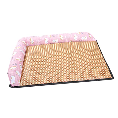 Supvox Schlafmatte für Haustiere haustierbett pet Bed Haustierkühlungsbett petbett Schlafunterlagen hundebox Matte Hund Sommermatte Sommer kühlmatte der Hund Sommer pad Sitzkissen Rosa von Supvox