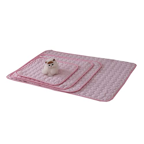 Supvox Haustierunterlage Hundebett Für Kleine Hunde Sommerkühlmatte Für Hunde Pads Für Hunde Waschbare Hundekühlmatte Kühlkissen Für Hunde Haustiermatte Sofaauflage Rosa Leicht Sofakissen von Supvox