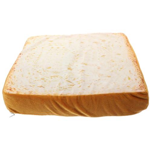 Supvox Toastkissen für Katzen und Kleine Hunde Weiche Dicke Waschbare Haustiermatte Abnehmbare Realistische Toastform rutschfeste Schlafunterlage Leicht und Tragbar für Zuhause und von Supvox