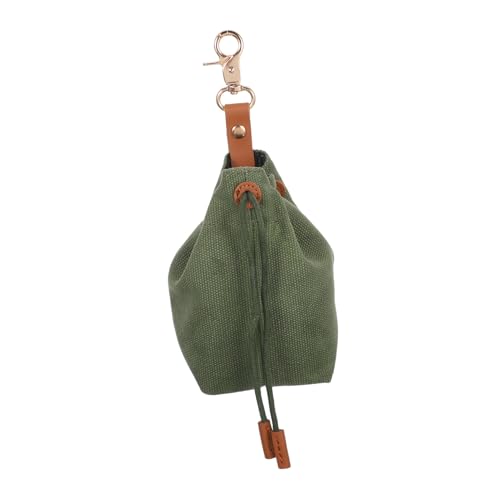 Supvox Tragbare Canvas Tasche zur Futteraufbewahrung mit Großem Öffnungsdesign für Unterwegs für Training von Welpen und Reisen von Supvox