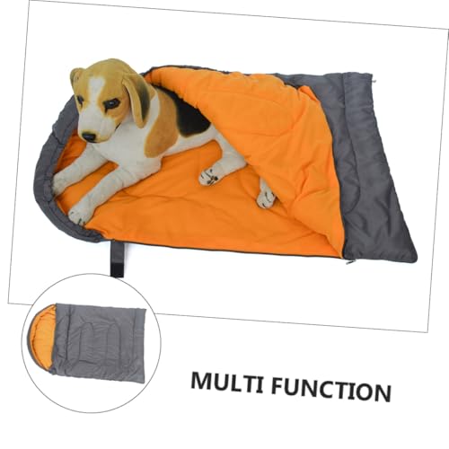 Supvox Tragbarer Wasserdichter Hundeschlafsack mit Reißverschluss Warmes Dickes Outdoor Hundebett für Kleine und Große Hunde für Camping und Wanderungen mit Kordelzug für Sichereren Sitz von Supvox