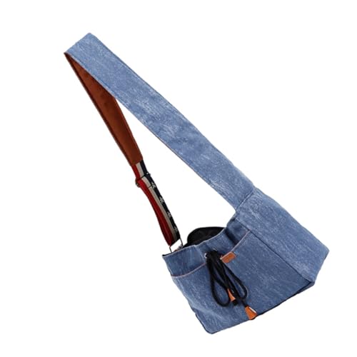 Supvox Outdoor-Haustier - Tragetuch Freihändige Tragetasche Für Hunde Und Katzen Waschbar Weiche Polyester-Baumwolle Bequeme Schulter Tragbar Belüftetes Netzgewebe Sicherheitsseil von Supvox