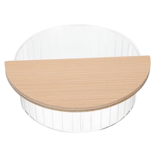 Supvox Transparente Hamster Sandbad Box mit Rutsch Boden und Glatten Kanten Kleines Badehaus für Hamster Chinchilla und Kleintiere Eigenständiges Haustier Badezimmer Zubehör von Supvox