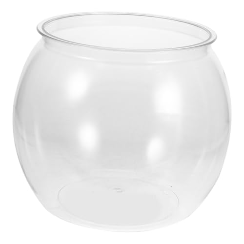 Supvox Transparenter Goldfisch Aquarium aus Bruchsicherem Kunststoff Kompakter Runder Tisch Aquarium für Betta Goldfische und Kleine Schildkröten Platzsparender Transparenter Supvox Transparenter Goldfisch Aquarium aus Bruchsicherem Kunststoff Kompakter Runder Tisch Aquarium für Betta Goldfische und Kleine Schildkröten Platzsparender Transparenter von Supvox