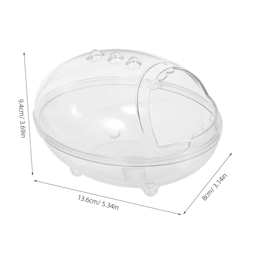 SUPVOX Transparenter Hamster Sandbadbehälter mit Abnehmbarem Design Staubdichte Kleintier Toilette für Mäuse und Gerbils Platzsparend und Leicht zu Reinigen Sicherer Sandkasten für von Supvox