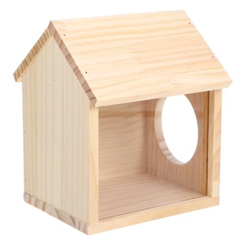 Supvox Kleintier-schlosskäfig Holzplattform Hamsterhaus Futter- Und Wasserstation Für Hamster von Supvox