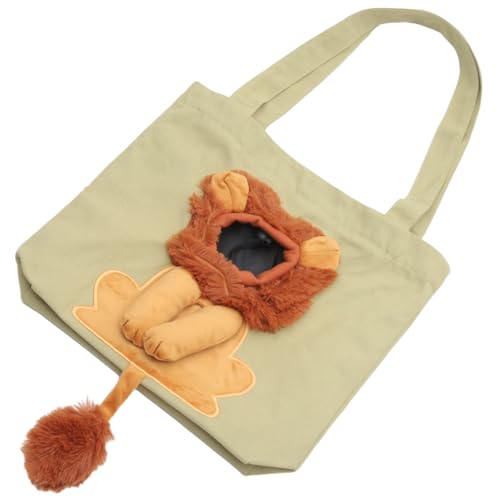 Supvox Schultertragetasche Für Haustiere Canvas Lion Cat Leicht Geeignet Für Haustiere von Supvox