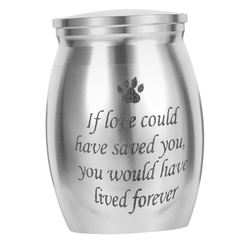 Supvox Urne Haustier menschlich Hund Cocker Katzen-Denkmal Spaniel Einäscherung Asche Pfotenbalsam Trauer Pfotenabdruck Aluminiumlegierung Supvox Urne Haustier menschlich Hund Cocker Katzen-Denkmal Spaniel Einäscherung Asche Pfotenbalsam Trauer Pfotenabdruck Aluminiumlegierung von Supvox