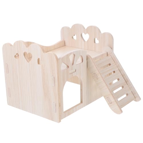 Supvox Mini Rattenkäfig Versteck Holz Meerschweinchen Schlafhaus Sicher Komfortabel von Supvox