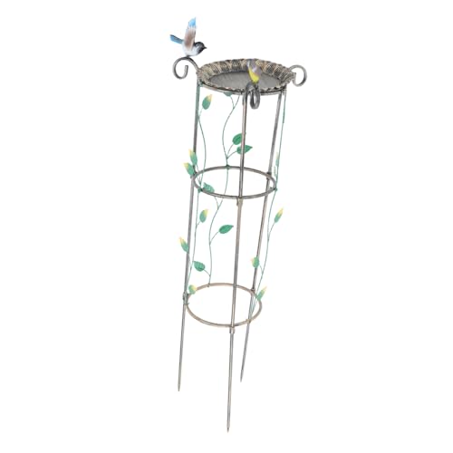 Supvox Vogelbad und Pflanzenstütze aus Eisen für Kletterpflanzen Dekorativer Gartentrellis mit Antikem Design Vielseitig Einsetzbar als Blumenregal und Garten Dekoration für Kletterblumen Supvox Vogelbad und Pflanzenstütze aus Eisen für Kletterpflanzen Dekorativer Gartentrellis mit Antikem Design Vielseitig Einsetzbar als Blumenregal und Garten Dekoration für Kletterblumen von Supvox