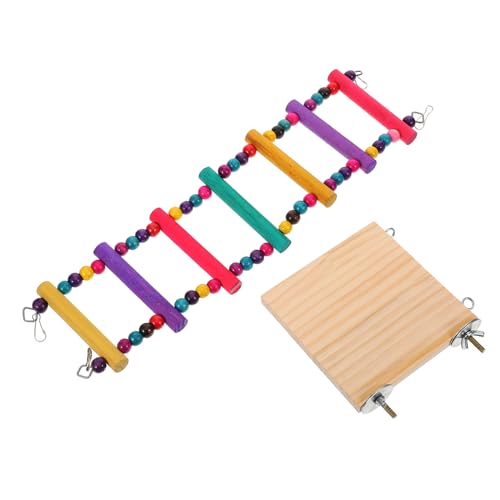 Supvox Papagei Vogel Leiter Spielzeug Holz Klettern Trittleiter für Nymphensittich Training von Supvox