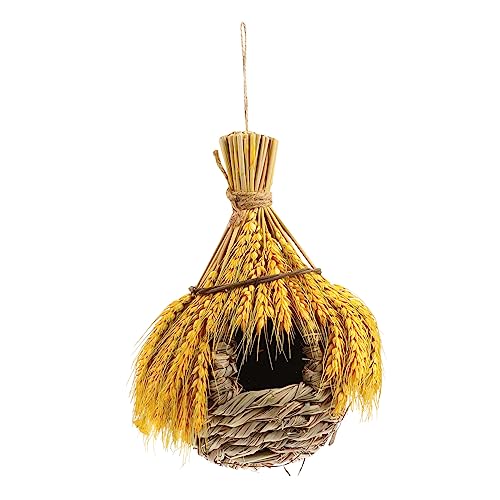 Supvox Gewebtes Vogelhaus Ornament Vogelnest Für Draußen Handgefertigt Bequem Vogelhütte von Supvox