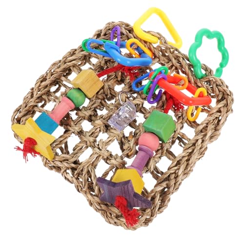 Supvox Papagei Spielzeug Mit Kletterseil Multifunktionale Kauspielzeuge Aus Strapazierfähigem Material Für Wellensittiche Und Kleine Vögel Fördert Das Klettern Und Spielen von Supvox