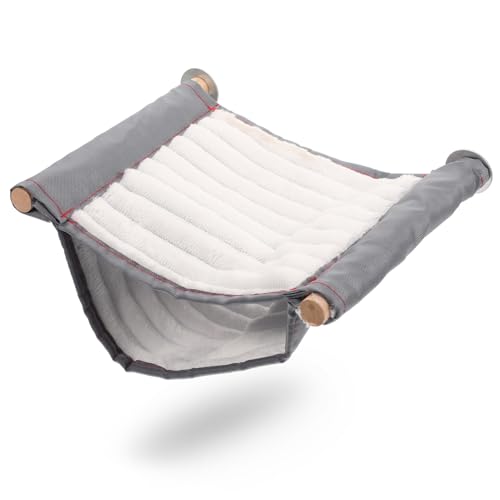 Supvox Warme Hamsterhängematte Groß Weiß Haustierzubehör Hängematte für Kleintiere Wie Meerschweinchen Nager und Papageien Abnehmbar und Waschbar Schlafplatz und Kuschelhöhle für von Supvox