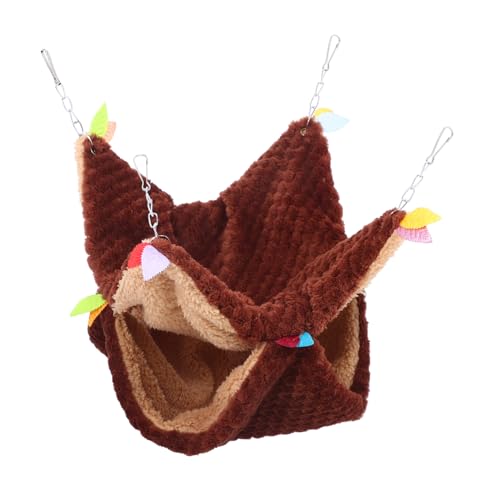 Supvox Warmer Hamster Hängematte aus Weichem Lint Material Doppellagig für Kleinen Nager Gemütliches Schlafnest und Versteck für Meerschweinchen und Eichhörnchen für Kalte Tage im Käfig von Supvox