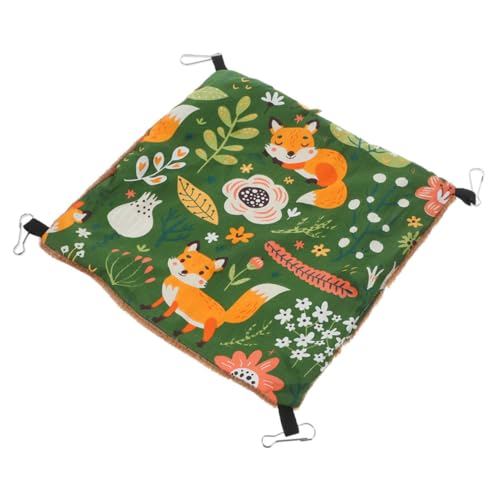 Supvox Warmes Doppellagiges Hamster Hängemattenbett für Kleine Haustiere Kuscheliger Schlafplatz und Spielplatz für Hamster Ratten Meerschweinchen Großes Grünes Nest zum Hängen Supvox Warmes Doppellagiges Hamster Hängemattenbett für Kleine Haustiere Kuscheliger Schlafplatz und Spielplatz für Hamster Ratten Meerschweinchen Großes Grünes Nest zum Hängen von Supvox