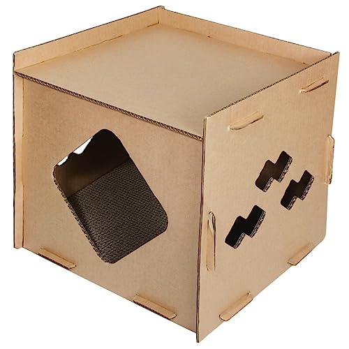 Supvox Wellpappe-Kratzbaum für Katzen Kätzchen Spielzeug Sofa mit Katzenmöbeln Katzenbett kratzspielzeug Spielzeuge Kratzunterlagen für Katzen Kratzhaus Spielzeug Kratzen Wellpapier Supvox Wellpappe-Kratzbaum für Katzen Kätzchen Spielzeug Sofa mit Katzenmöbeln Katzenbett kratzspielzeug Spielzeuge Kratzunterlagen für Katzen Kratzhaus Spielzeug Kratzen Wellpapier von Supvox