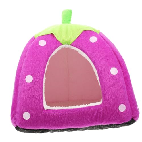 Supvox Zelt Hamsterkäfig Meerschweinchenkäfig Stand Hamster-Meerschweinchen-Bett Animal Toys kuschelhöhle pet Teepee Hamster -Versteck Hamsterhäuser und Verstecke Tuch Violet von Supvox